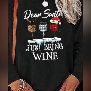 Dear Santa Just Bring Wine shirt